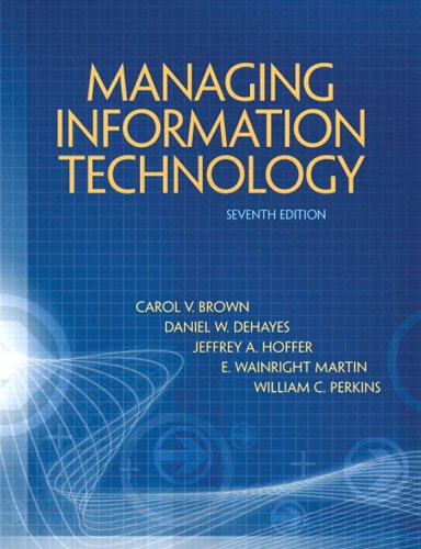 Managing Information Technology 7th Edition (Online Access)