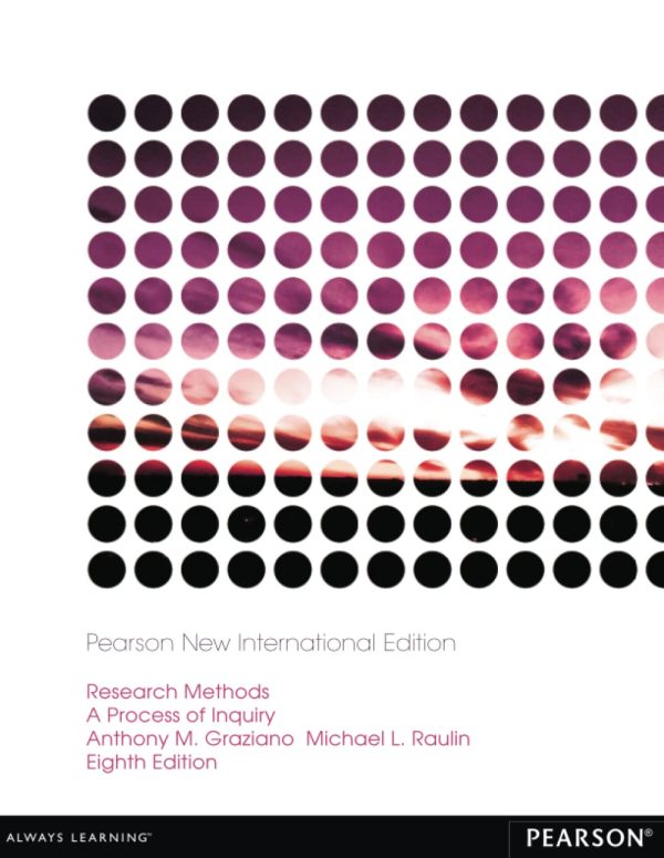 Research Methods A Process Of Inquiry 8th Edition (Online Access)