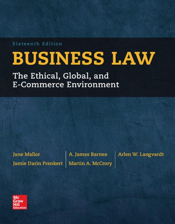 Business Law 16th Edition (Online Access)