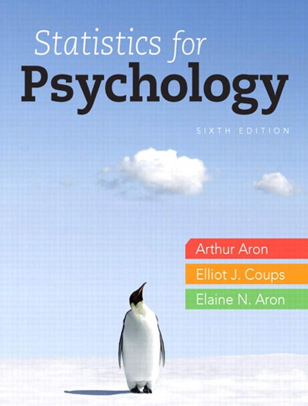 Statistics for Psychology 6th Edition (Online Access)