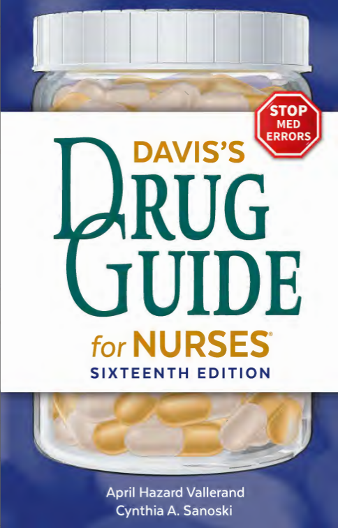 Davis's Drug Guide for Nurses 16th Edition (Online Access)