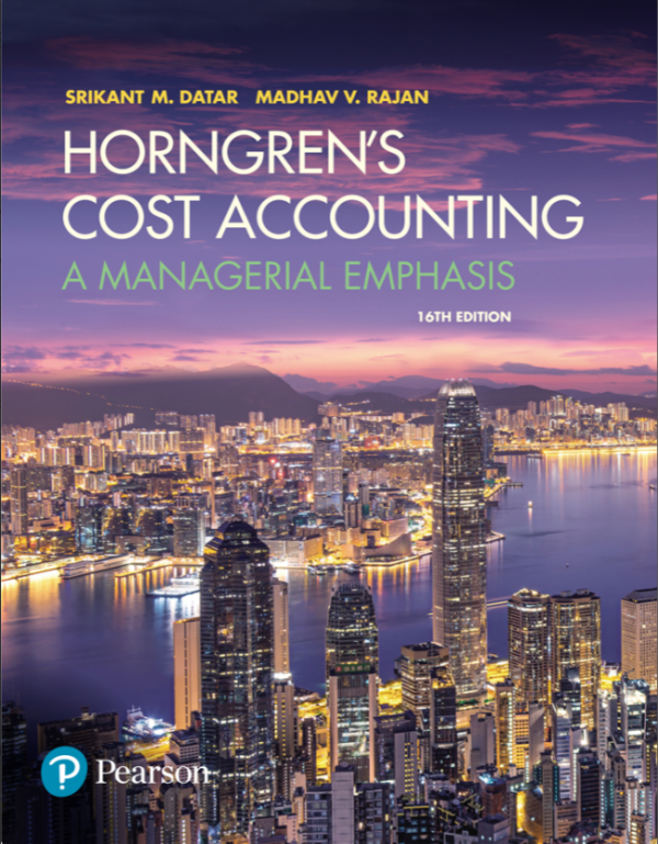 Horngren's Cost Accounting: A Managerial Emphasis 16th Edition (Online Access)
