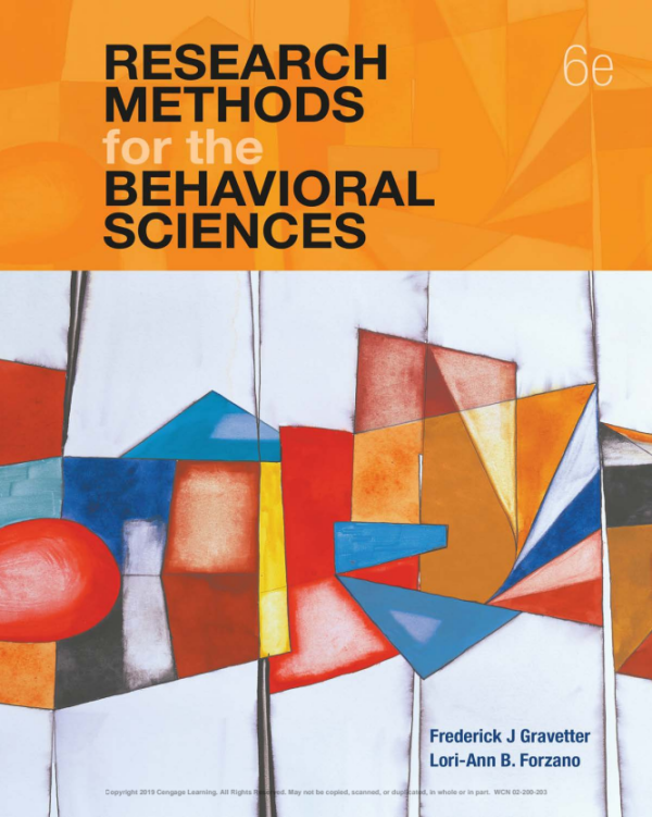 Research Methods for the Behavioral Sciences 6th Edition (Online Access)